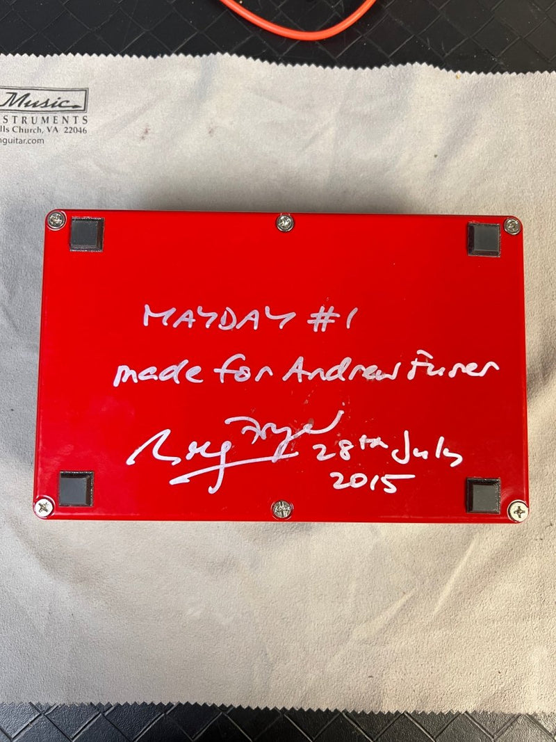 SOLD - Fryer Guitars Mayday Overdrive Distortion Pedal Hand Numbered 1 Brian May - Mahar's Vintage Guitars