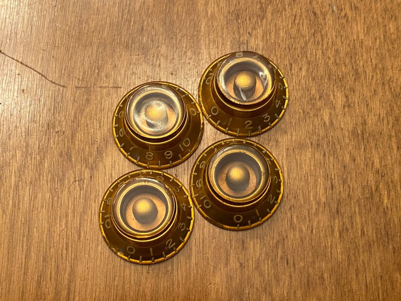 SOLD - Gibson Bonnet Bell Knobs Gold 1950's Les Paul Burst - Mahar's Vintage Guitars