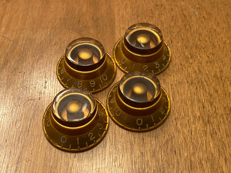 SOLD - Gibson Bonnet Bell Knobs Gold 1950's Les Paul Burst - Mahar's Vintage Guitars