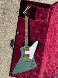 SOLD - Gibson Custom Shop Explorer Pelham Blue Special Order One - Off '58 Reissue spec 2008 - Mahar's Vintage Guitars