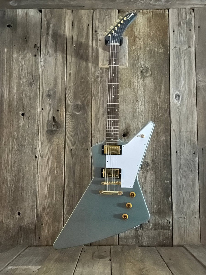 SOLD - Gibson Custom Shop Explorer Pelham Blue Special Order One - Off '58 Reissue spec 2008 - Mahar's Vintage Guitars