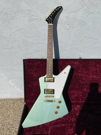 SOLD - Gibson Custom Shop Explorer Pelham Blue Special Order One - Off '58 Reissue spec 2008 - Mahar's Vintage Guitars