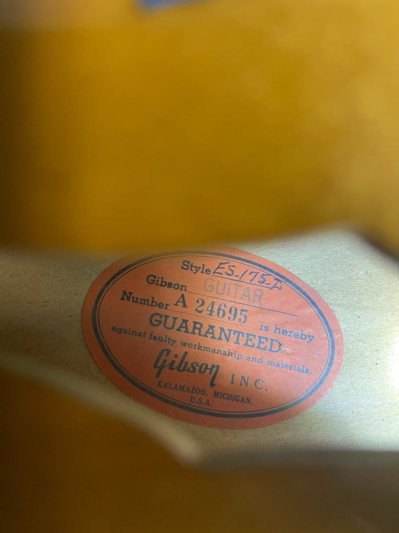 SOLD - Gibson ES - 175D 1956 Blonde - Mahar's Vintage Guitars