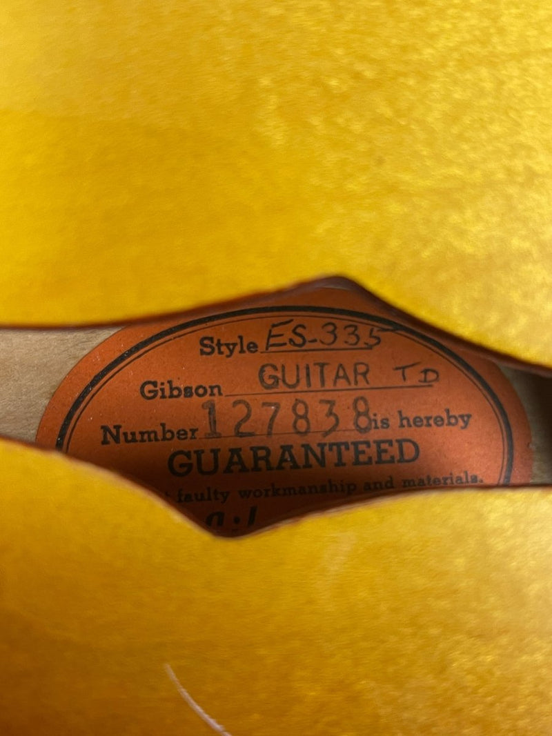 SOLD - Gibson ES - 335 1963 - Mahar's Vintage Guitars