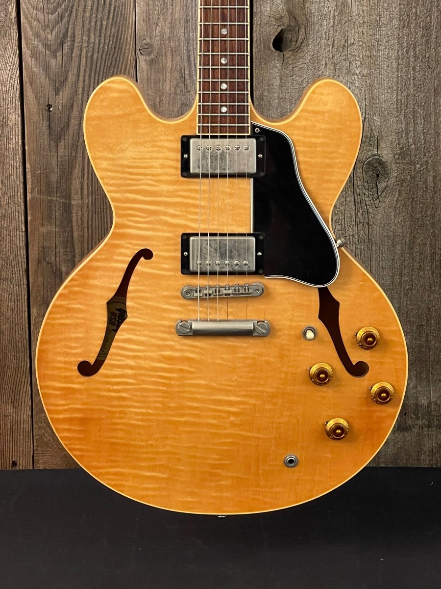 SOLD - Gibson ES - 335 Dot Neck Reissue 1997 Blonde - Mahar's Vintage Guitars