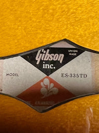 SOLD - Gibson ES - 335 TD 1979 CLEAN! - Mahar's Vintage Guitars