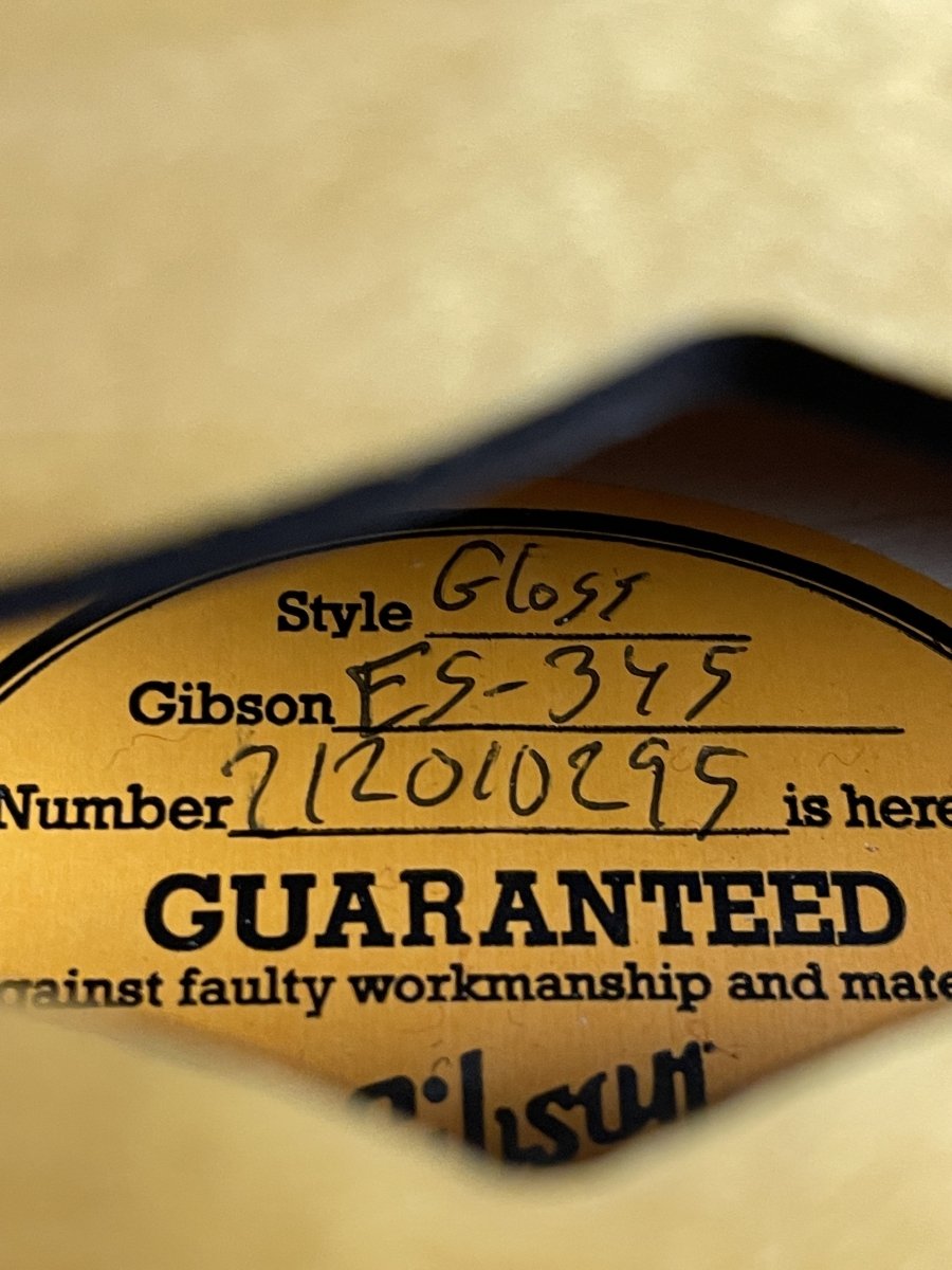 SOLD - Gibson ES - 345 2021 - Mahar's Vintage Guitars