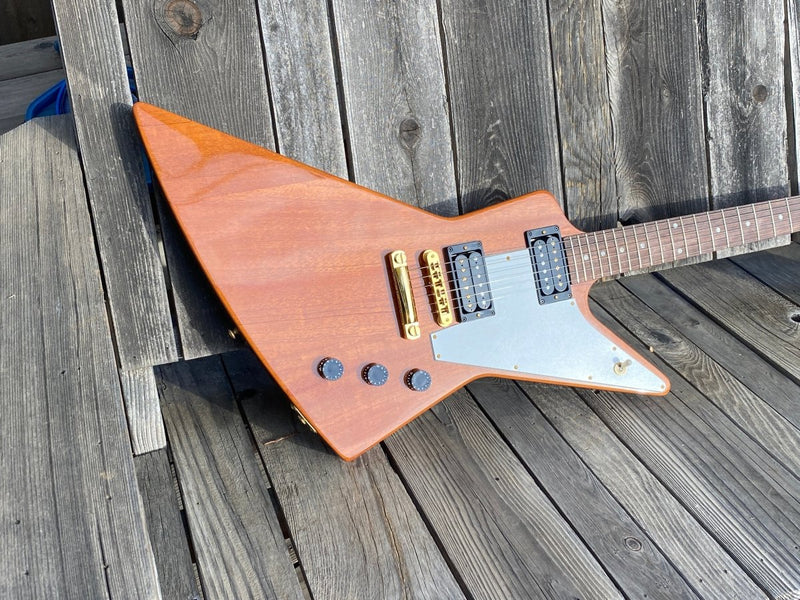 SOLD - Gibson Explorer 2004 Natural Mahogany All Original - Mahar's Vintage Guitars