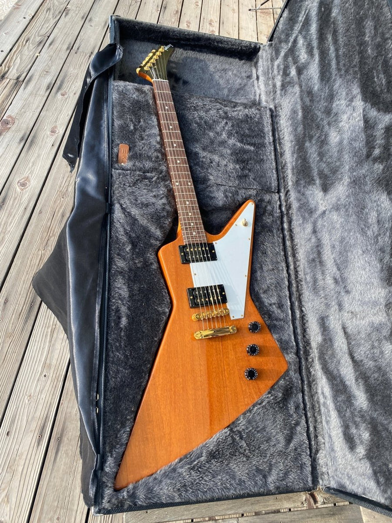 SOLD - Gibson Explorer 2004 Natural Mahogany All Original - Mahar's Vintage Guitars