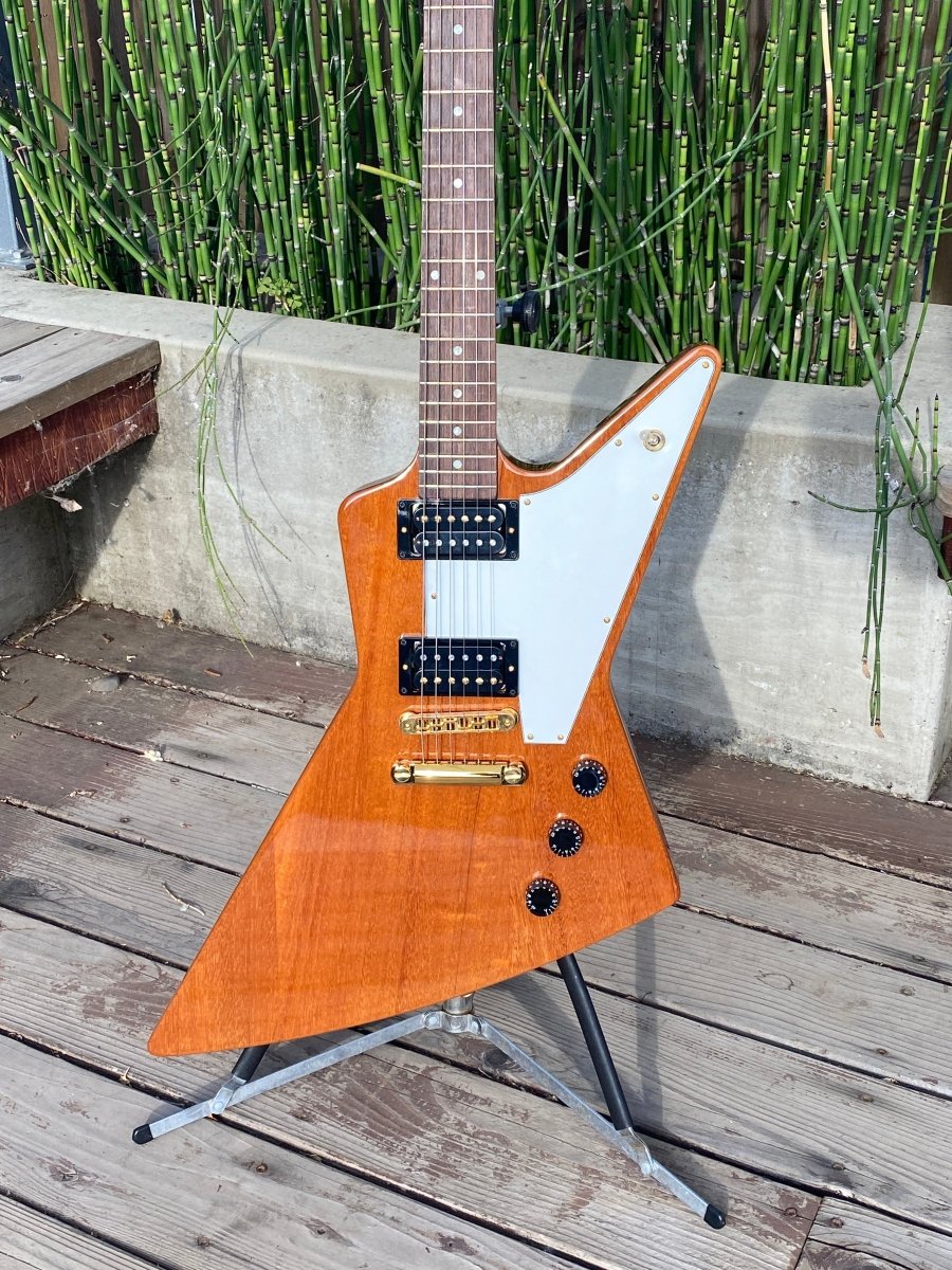 SOLD - Gibson Explorer 2004 Natural Mahogany All Original - Mahar's Vintage Guitars