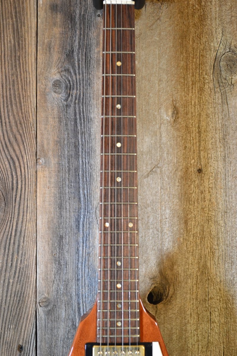 SOLD - Gibson Flying V 2004 1958 reissue natural mahogany - Mahar's Vintage Guitars