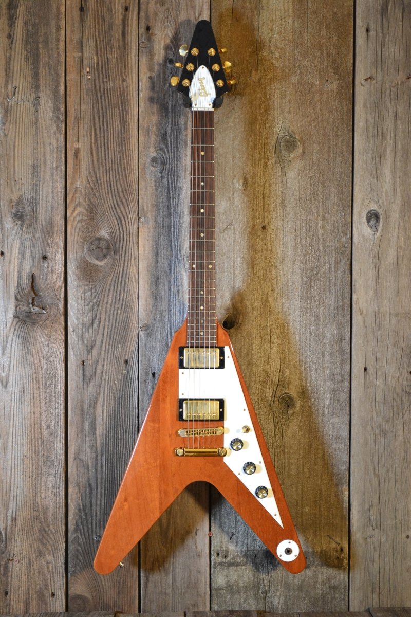 SOLD - Gibson Flying V 2004 1958 reissue natural mahogany