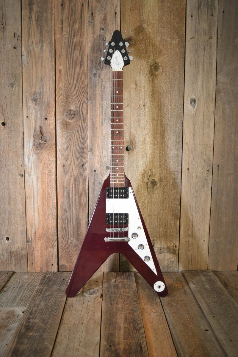 SOLD Gibson Flying V V98 1999 Limited Edition Wine Red - Mahar's Vintage Guitars