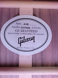 SOLD - Gibson G - 00 2021 Parlor Travel Acoustic Guitar Made in USA - Mahar's Vintage Guitars