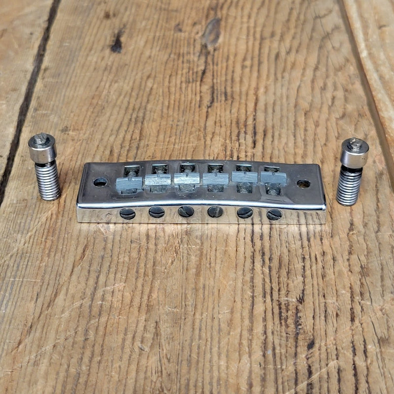 SOLD - Gibson "harmonica" guitar bridge with studs Les Paul Signature SG L6S 1970s - Mahar's Vintage Guitars