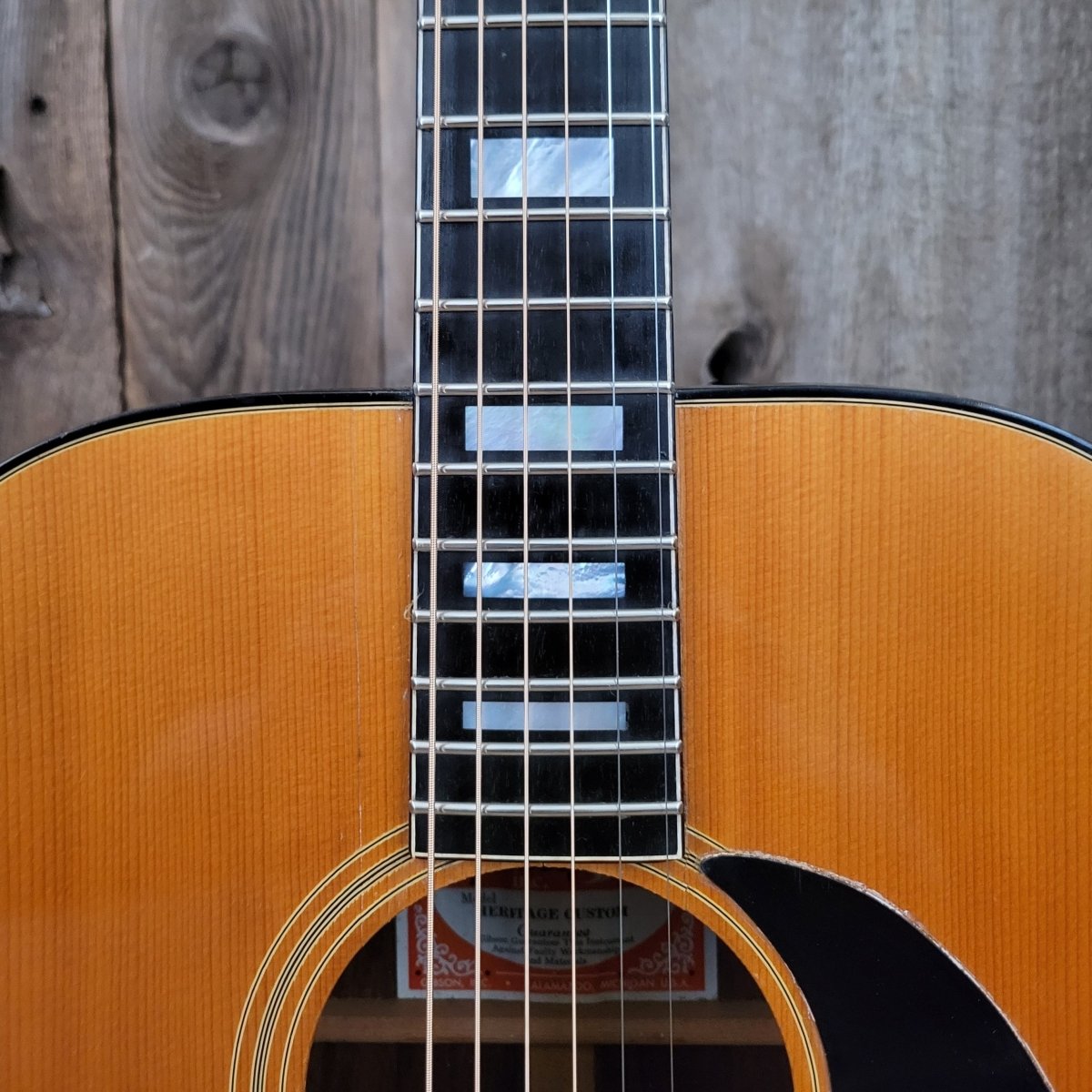 SOLD - Gibson Heritage Custom Acoustic Guitar - 1974 - Mahar's Vintage Guitars