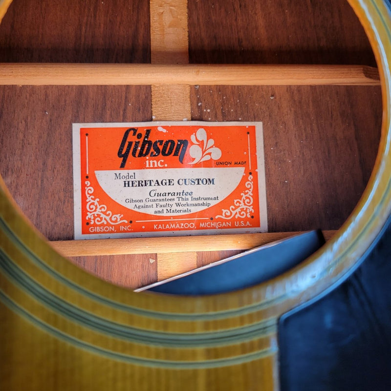 SOLD - Gibson Heritage Custom Acoustic Guitar - 1974 - Mahar's Vintage Guitars