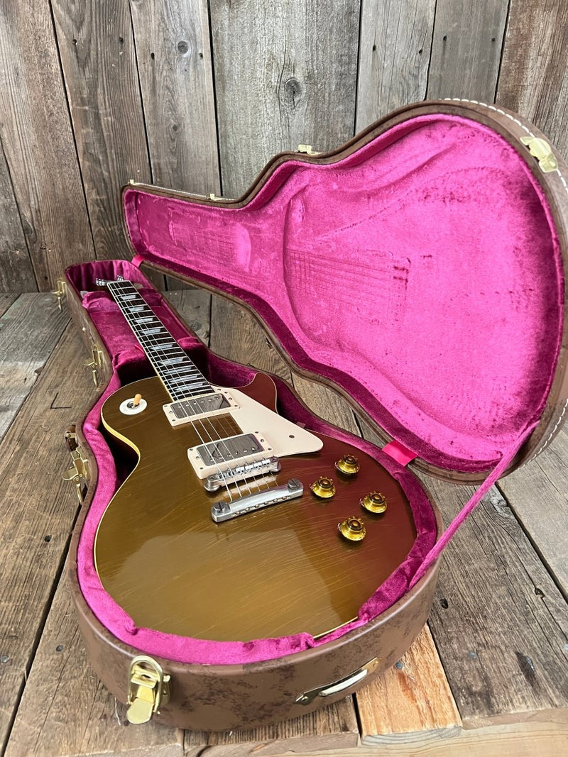 SOLD - Gibson Les Paul 1957 Reissue R7 Goldtop 2013 Historic Makeovers RDS - Mahar's Vintage Guitars
