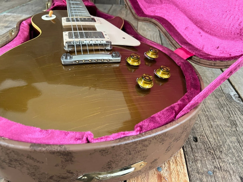 SOLD - Gibson Les Paul 1957 Reissue R7 Goldtop 2013 Historic Makeovers RDS - Mahar's Vintage Guitars