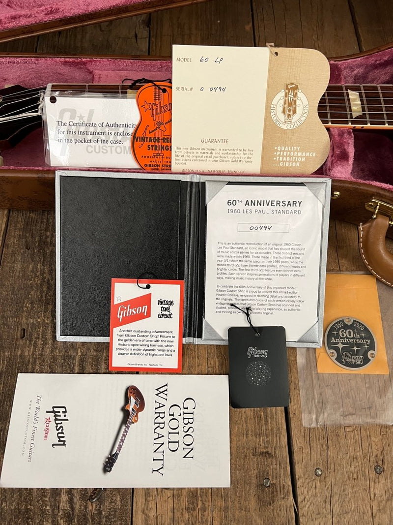 SOLD - Gibson Les Paul 60th Anniversary R0 V1 1960 Reissue VOS - Mahar's Vintage Guitars