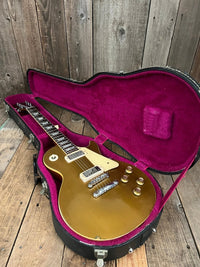 SOLD - Gibson Les Paul Deluxe Goldtop 1969 One Piece Body - Mahar's Vintage Guitars