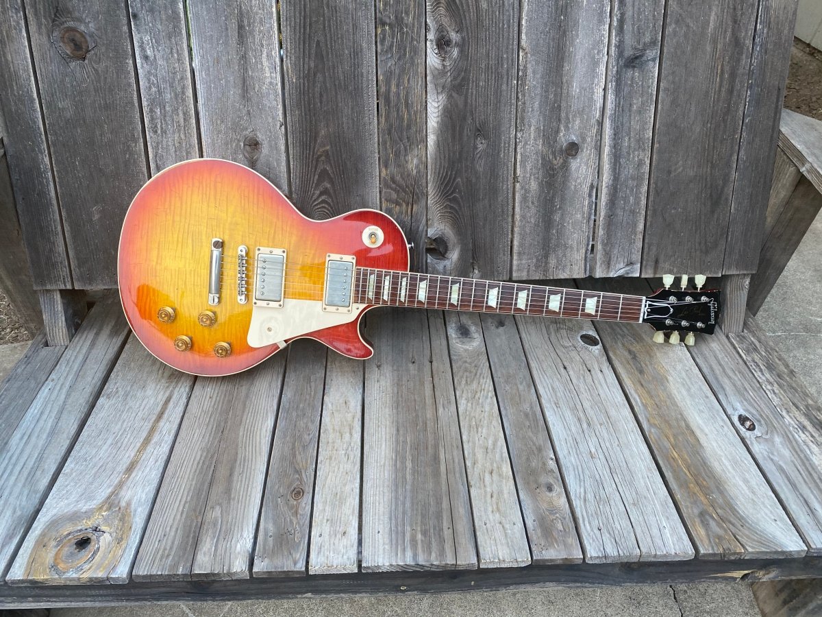 SOLD - Gibson Les Paul Historic Reissue R8 Factory Aged LPR8S - SOLD - Mahar's Vintage Guitars