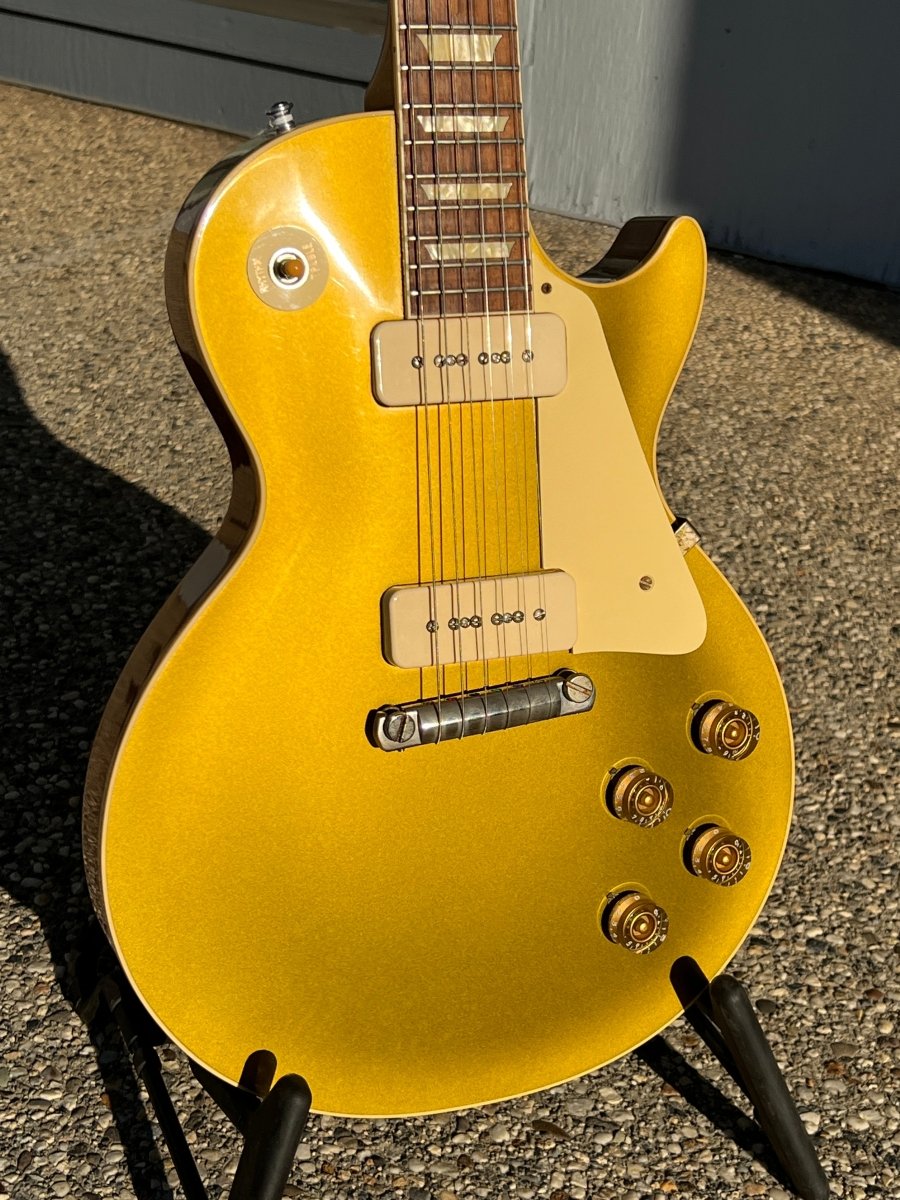 SOLD - Gibson Les Paul R4 Goldtop 2019 1954 Reissue Custom Shop – Mahar ...