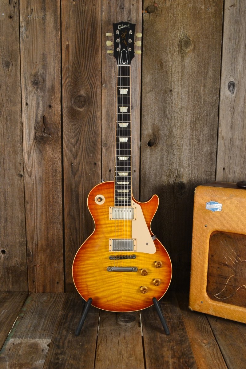 SOLD - Gibson Les Paul Standard 1959 Reissue R9 VOS Custom Shop 2014 Tea Burst - Mahar's Vintage Guitars