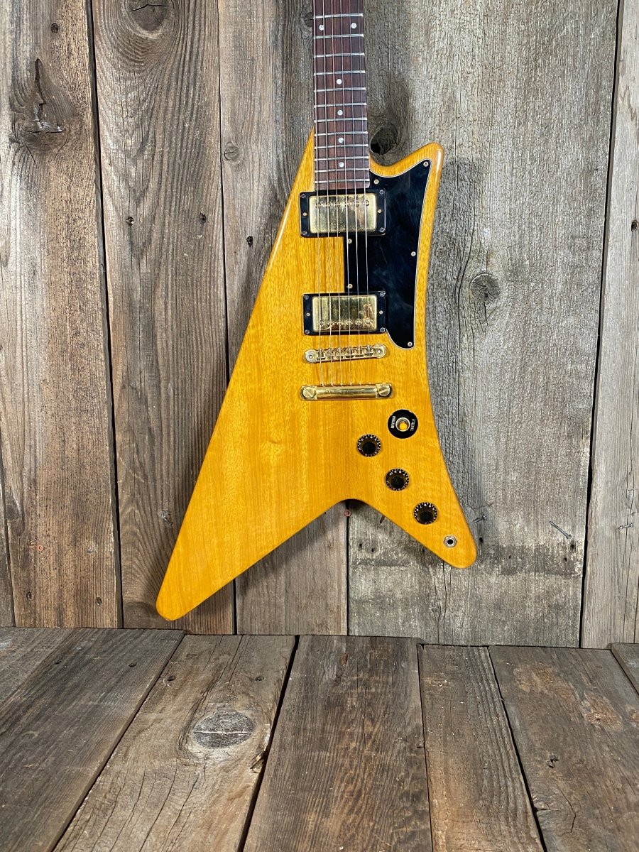 SOLD - Gibson Moderne 1982 Korina Heritage Series A Serial Number - Mahar's Vintage Guitars