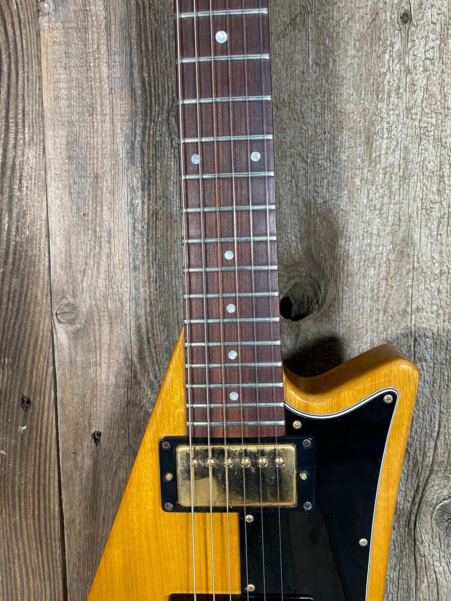 SOLD - Gibson Moderne 1982 Korina Heritage Series A Serial Number - Mahar's Vintage Guitars