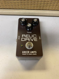 SOLD - Greer Amplification Relic Drive Overdrive Pedal - Mahar's Vintage Guitars
