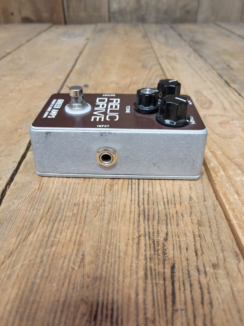 SOLD - Greer Amps Relic Drive Guitar Overdrive Pedal 2081 Tube Screamer voiced - Mahar's Vintage Guitars