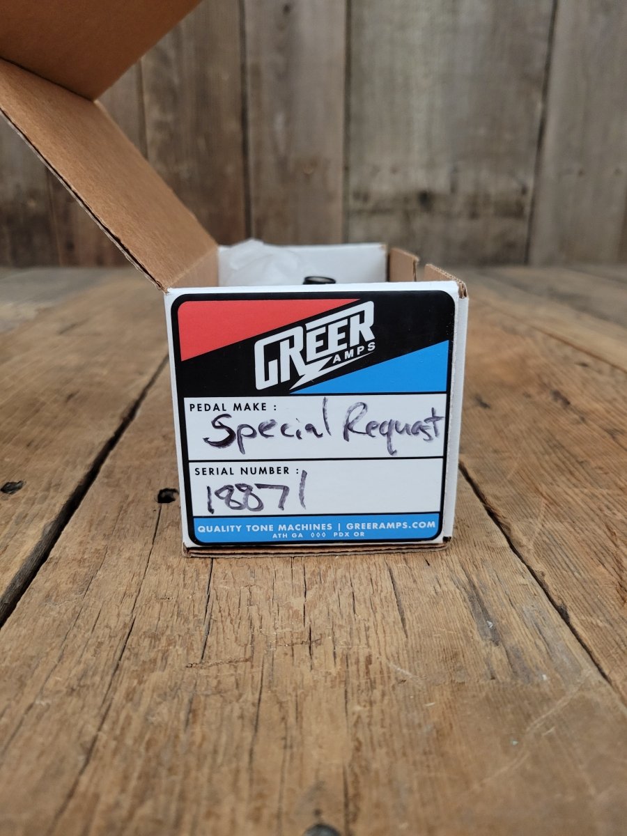 SOLD - Greer Amps Special Request D Style FET preamp Guitar Effects Pedal With Box - Mahar's Vintage Guitars