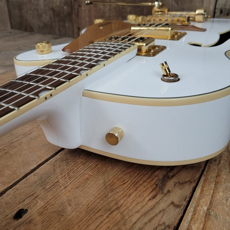 sold - Gretsch G5420TG Electromatic Hollowbody with Bigsby Snow Crest White - 2016 - Mahar's Vintage Guitars