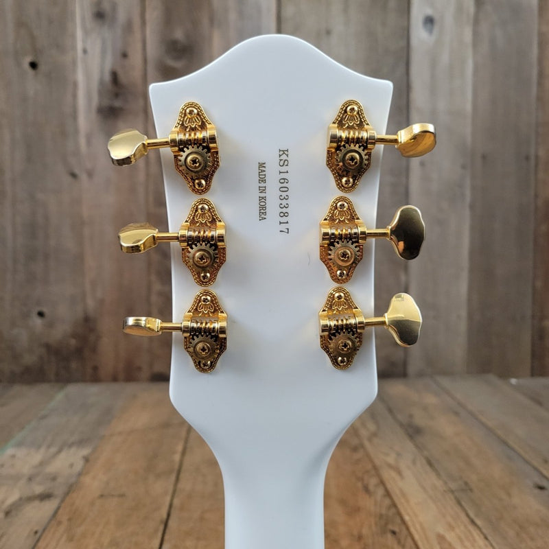sold - Gretsch G5420TG Electromatic Hollowbody with Bigsby Snow Crest White - 2016 - Mahar's Vintage Guitars