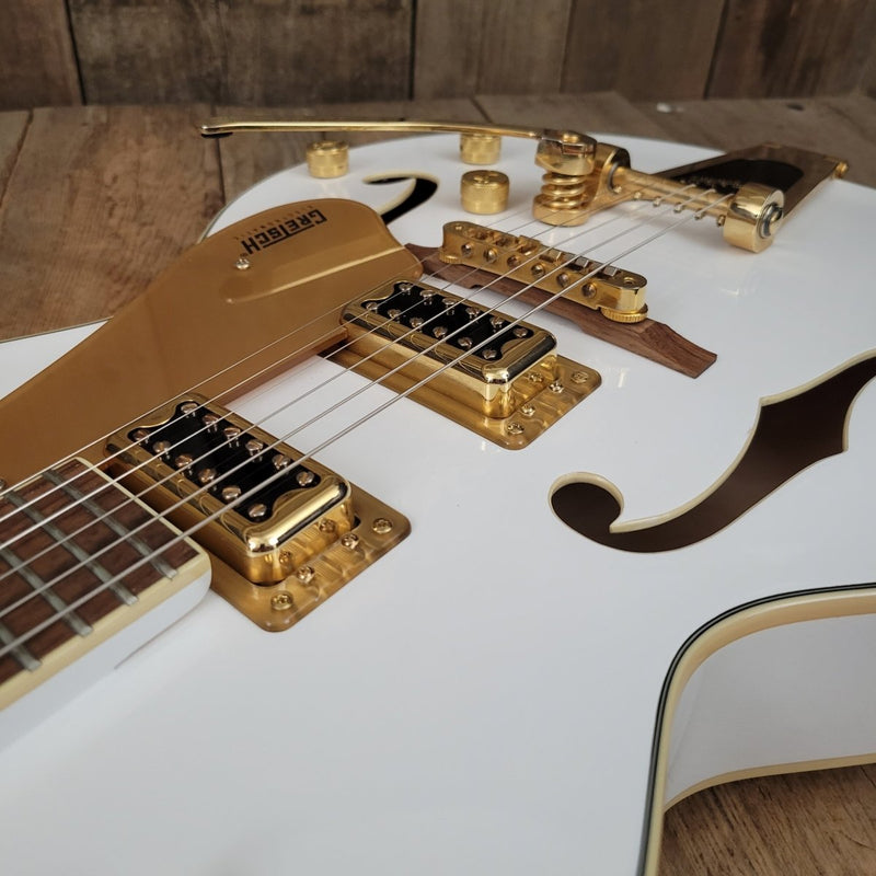 sold - Gretsch G5420TG Electromatic Hollowbody with Bigsby Snow Crest White - 2016 - Mahar's Vintage Guitars