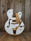 sold - Gretsch G5420TG Electromatic Hollowbody with Bigsby Snow Crest White - 2016 - Mahar's Vintage Guitars