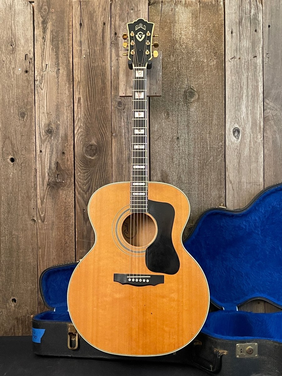 SOLD - Guild F50 BLD 1975 Blonde Jumbo Acoustic Guitar - Mahar's Vintage Guitars