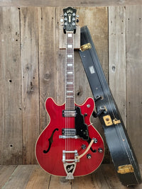 SOLD - Guild Starfire V Cherry Red 1969 - Mahar's Vintage Guitars