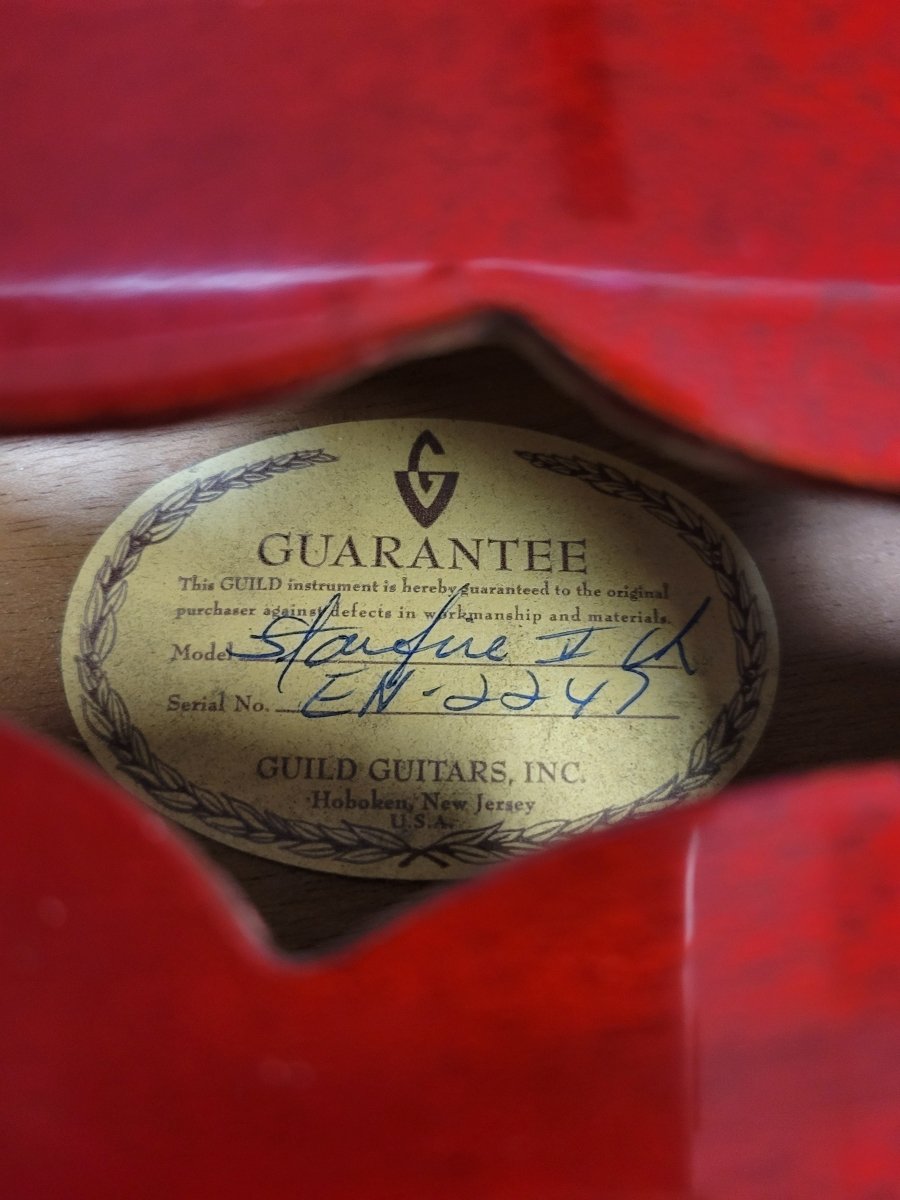 SOLD - Guild Starfire V Cherry Red 1969 - Mahar's Vintage Guitars