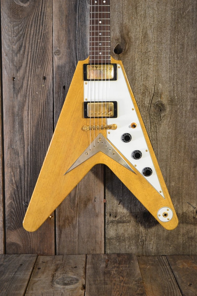 SOLD - Hamer Vector Flying V Korina 2004 - Mahar's Vintage Guitars