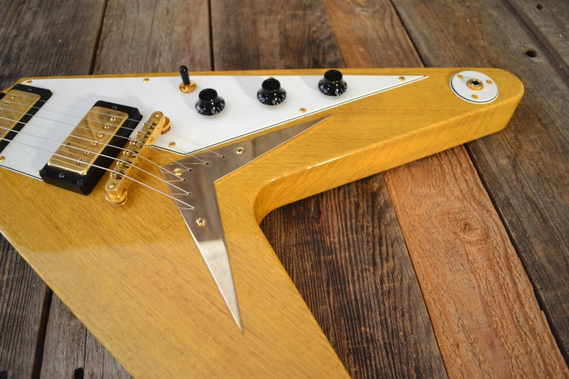 SOLD - Hamer Vector Flying V Korina 2004 - Mahar's Vintage Guitars