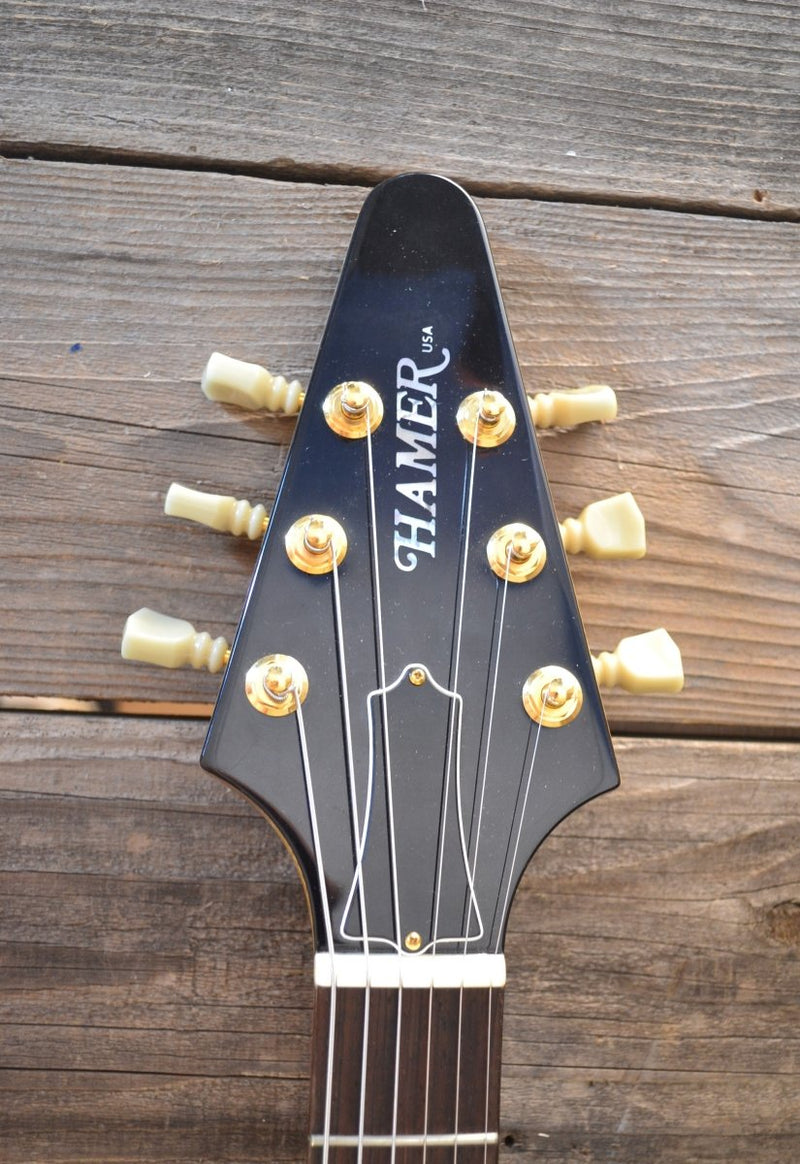 SOLD - Hamer Vector Flying V Korina 2004 - Mahar's Vintage Guitars