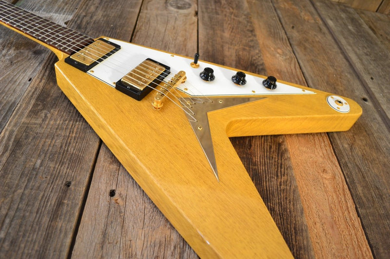 SOLD - Hamer Vector Flying V Korina 2004 - Mahar's Vintage Guitars