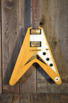 SOLD - Hamer Vector Flying V Korina 2004 All Original with COA - Mahar's Vintage Guitars