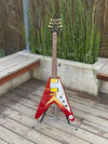 SOLD - Hamer Vector Korina Flying V GVKS 2005 Brazilian Rosewood Fretboard - Mahar's Vintage Guitars