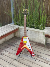 SOLD - Hamer Vector Korina Flying V GVKS 2005 Brazilian Rosewood Fretboard - Mahar's Vintage Guitars