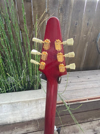 SOLD - Hamer Vector Korina Flying V GVKS 2005 Brazilian Rosewood Fretboard - Mahar's Vintage Guitars