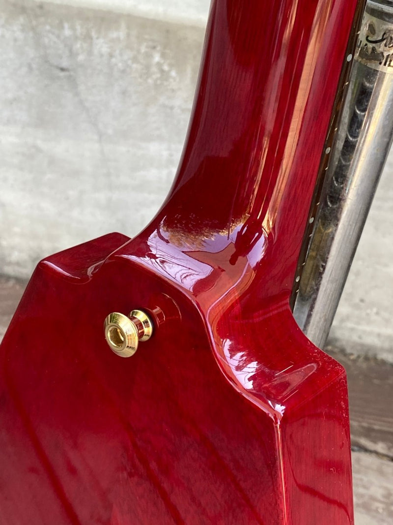 SOLD - Hamer Vector Korina Flying V GVKS 2005 Brazilian Rosewood Fretboard - Mahar's Vintage Guitars