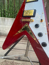 SOLD - Hamer Vector Korina Flying V GVKS 2005 Brazilian Rosewood Fretboard - Mahar's Vintage Guitars